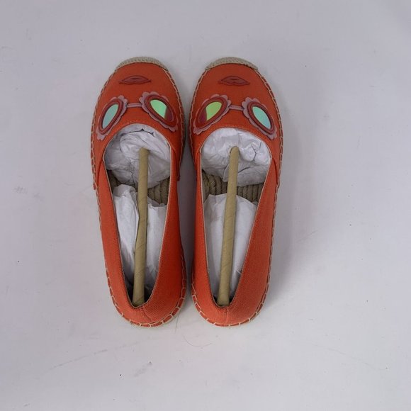 Kate Spade‎ Grenada Glasses Espadrille Flats Women's 5.5 Tamarillo Slip On S0567 - Picture 6 of 10